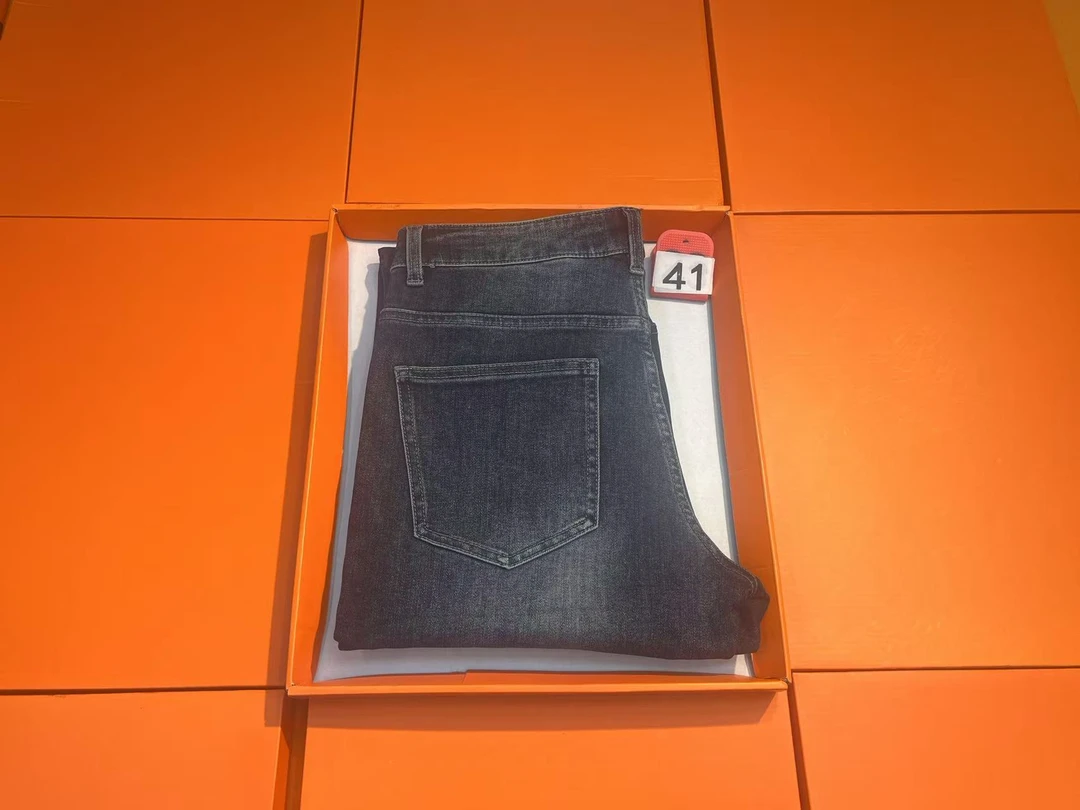 瑶 41号直筒裤扎染牛仔裤男士