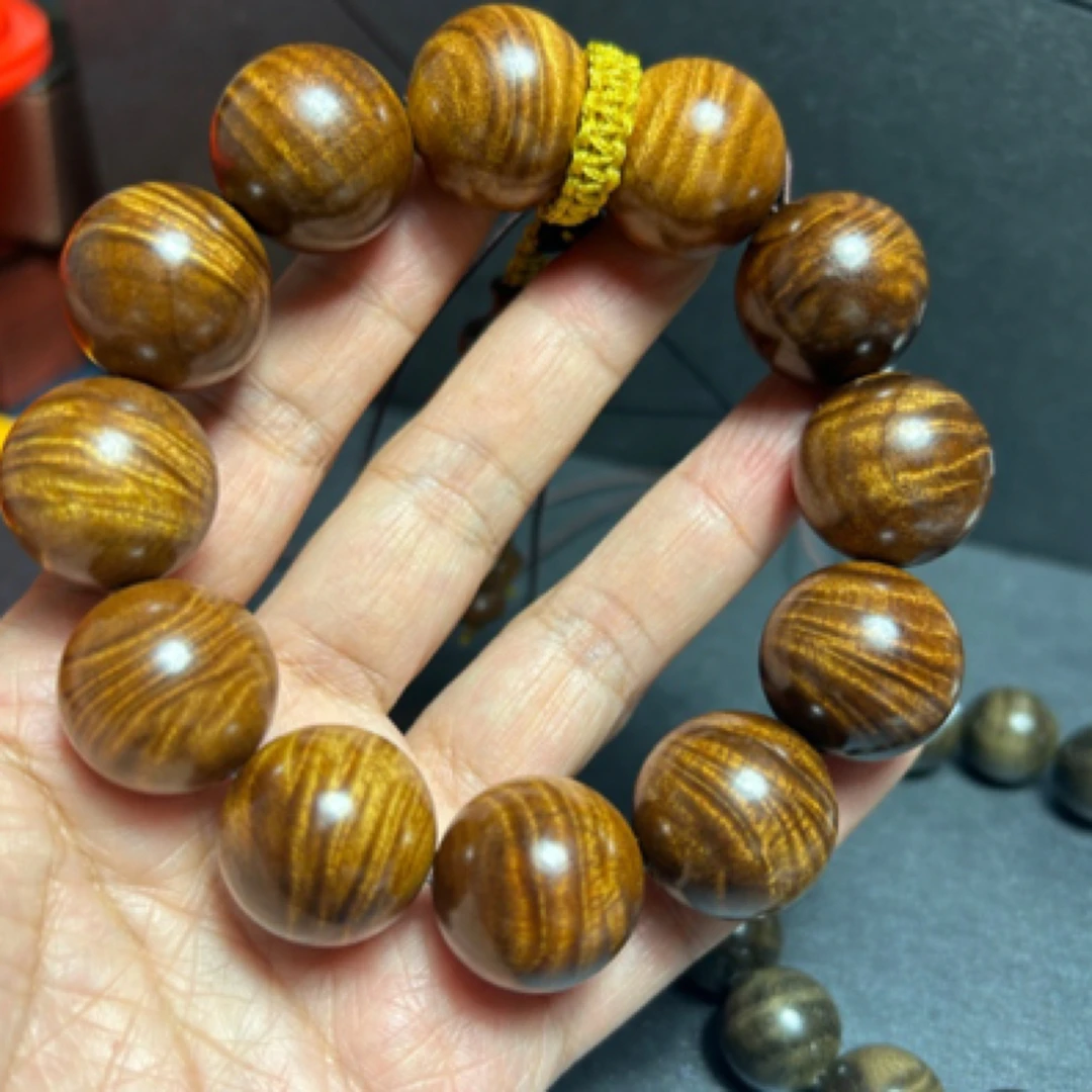 凤尾闪电金丝楠木手串