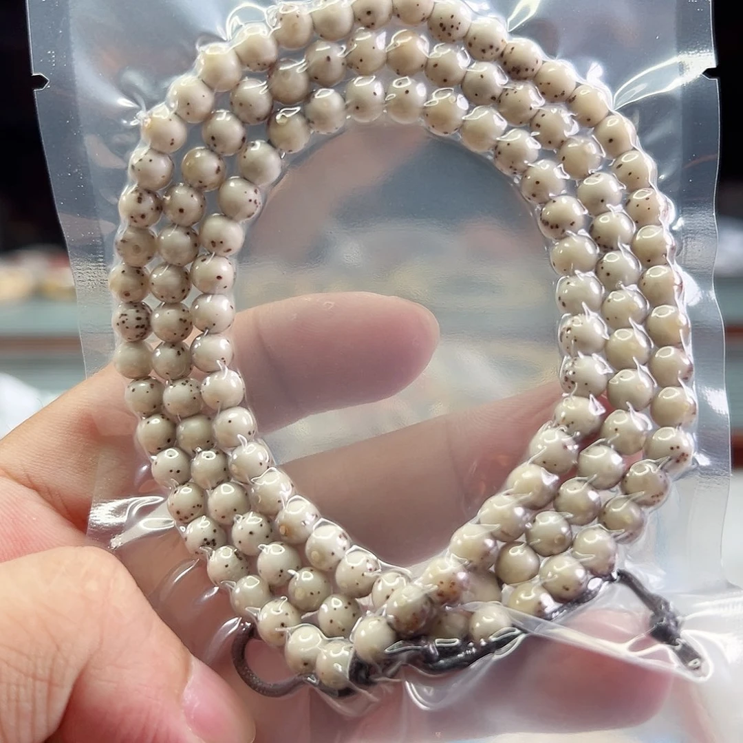 手串星月菩提6mm粉冰小龙蛋