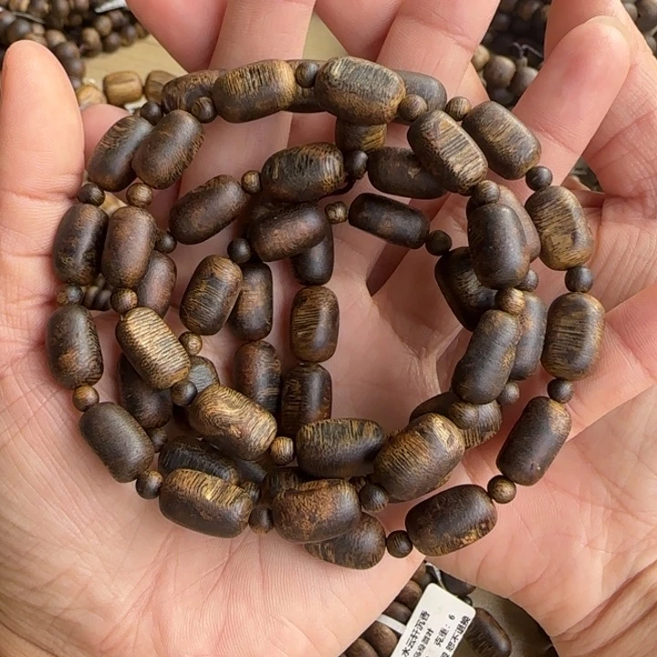 沉香手串莺歌绿多样性发货一条卡9-30克