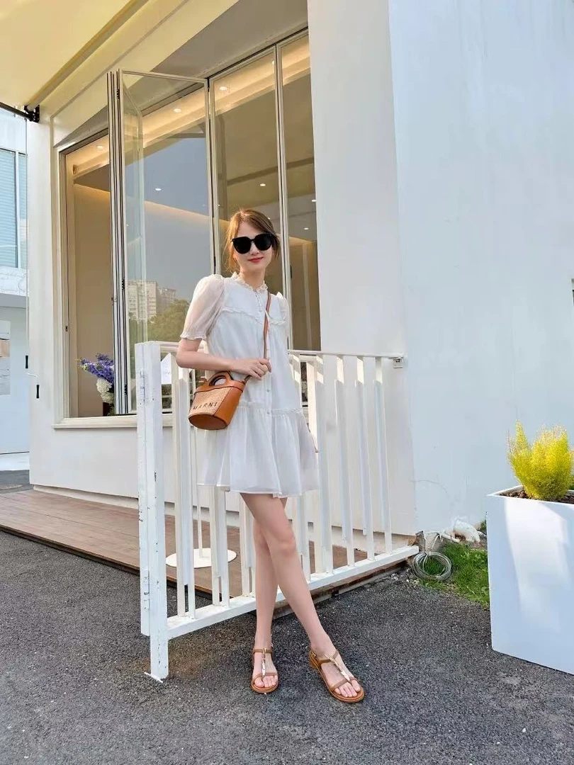 夏季时尚低跟套指凉鞋左题1931