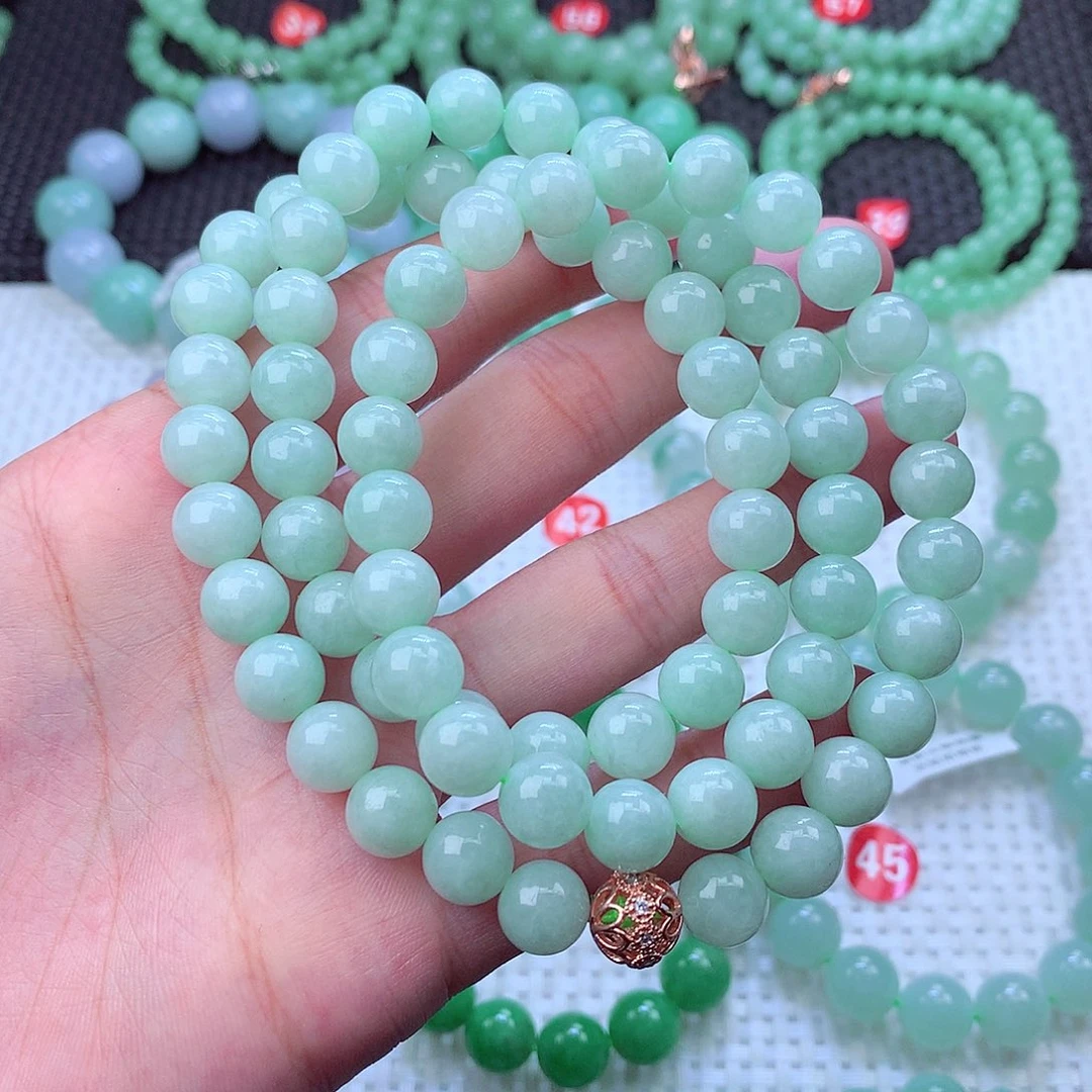 翡翠未镶嵌毛衣链