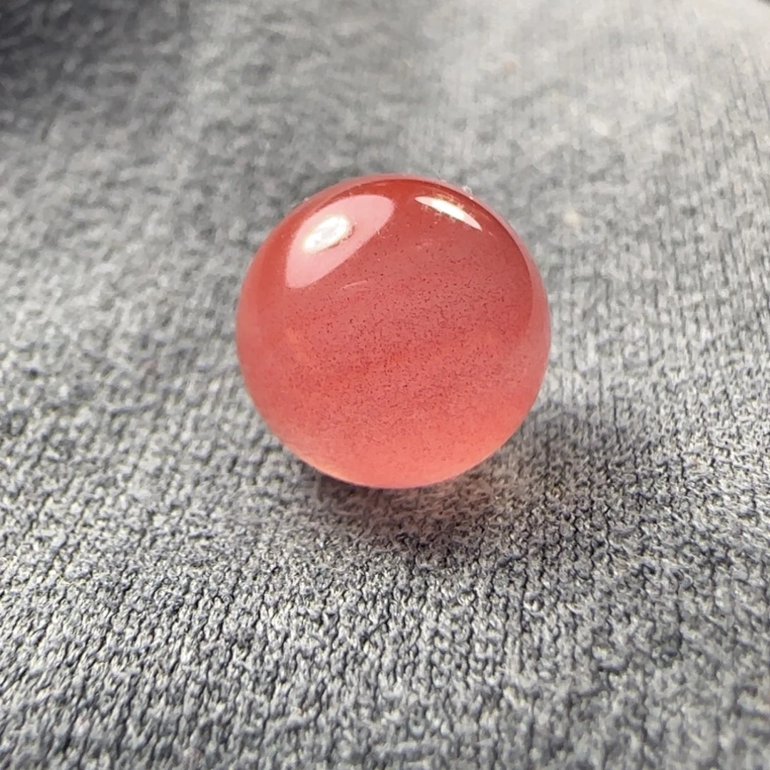 南红玛瑙未镶嵌9.4冰粉单珠