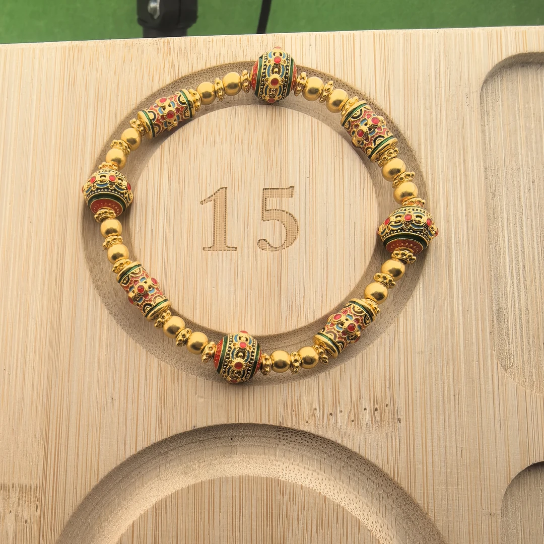 国风足金满堂彩精品黄金配件