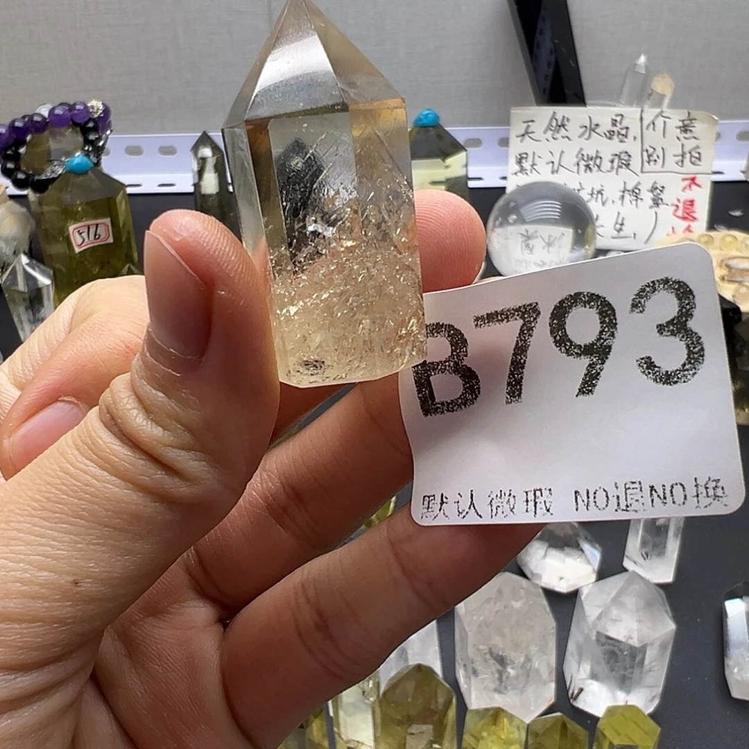 蛐***子未镶嵌珠宝半成品水晶