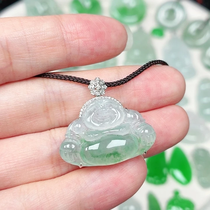 翡翠未镶嵌颈饰缅甸天然A货翡翠