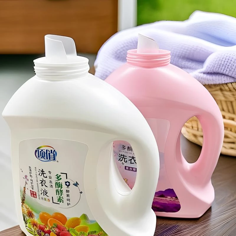 顶俏去渍除垢深层去污水洗温和环保家用无磷洗衣液大瓶装持久留香
