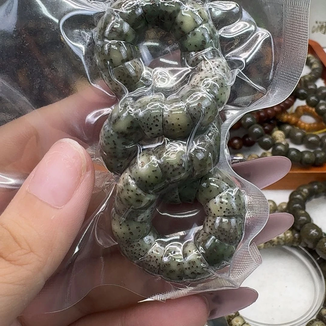 手串星月菩提22荣耀糯冰绿幽灵大肠10
