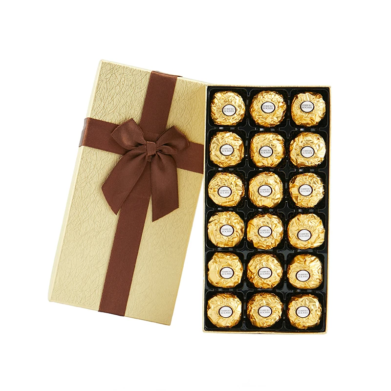 巧克力礼盒装金沙七夕情人节女神节送老婆女友女生金莎礼物朱古力
