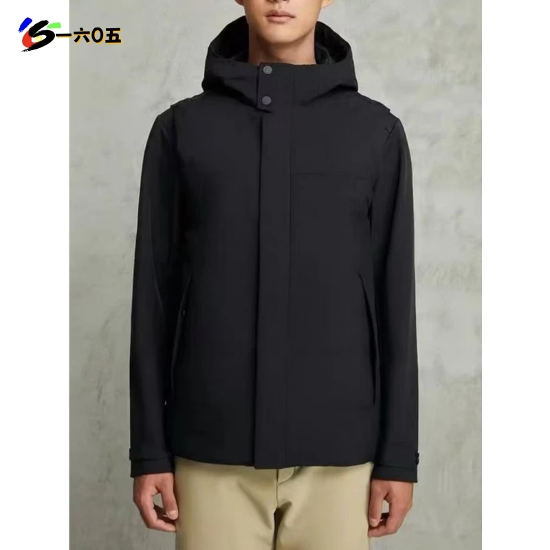 SC24302 男子秋冬防风防泼水三合一绒马甲软壳冲锋两件套