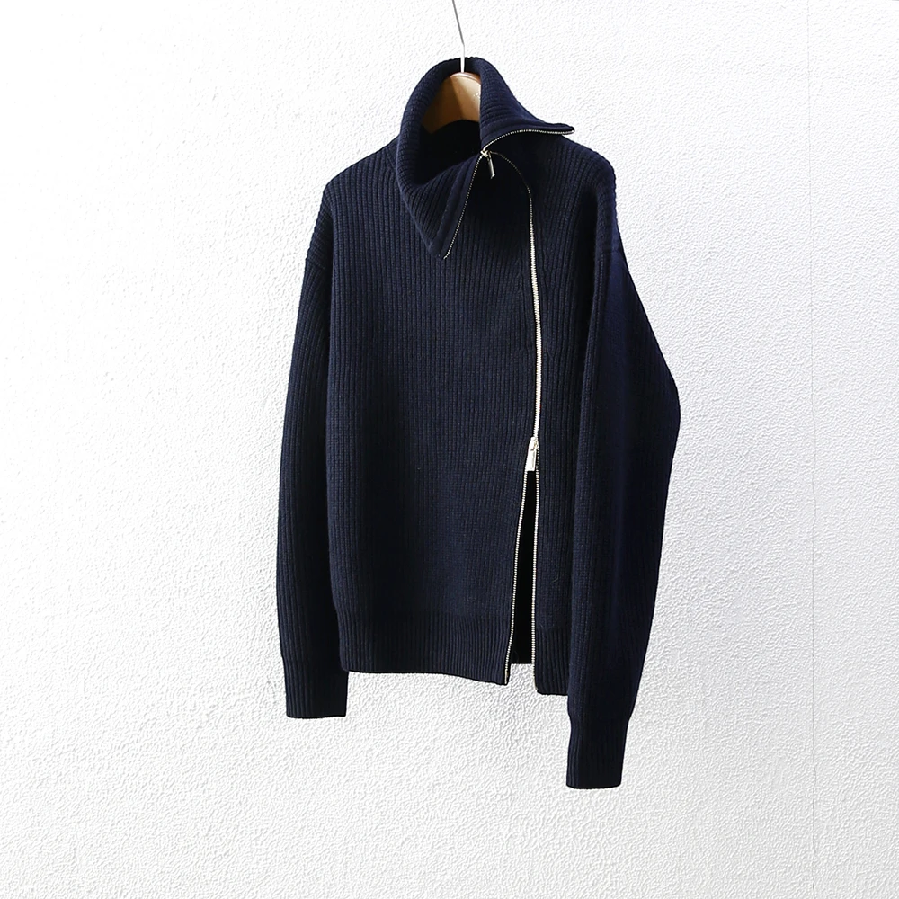 侧初开 75绵羊毛  针织衫