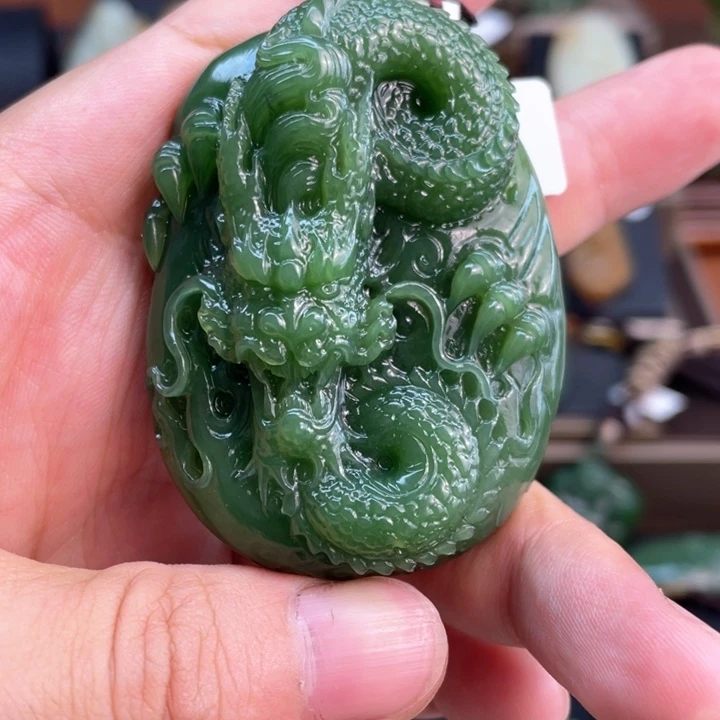 和田玉未镶嵌吊坠(不含链)