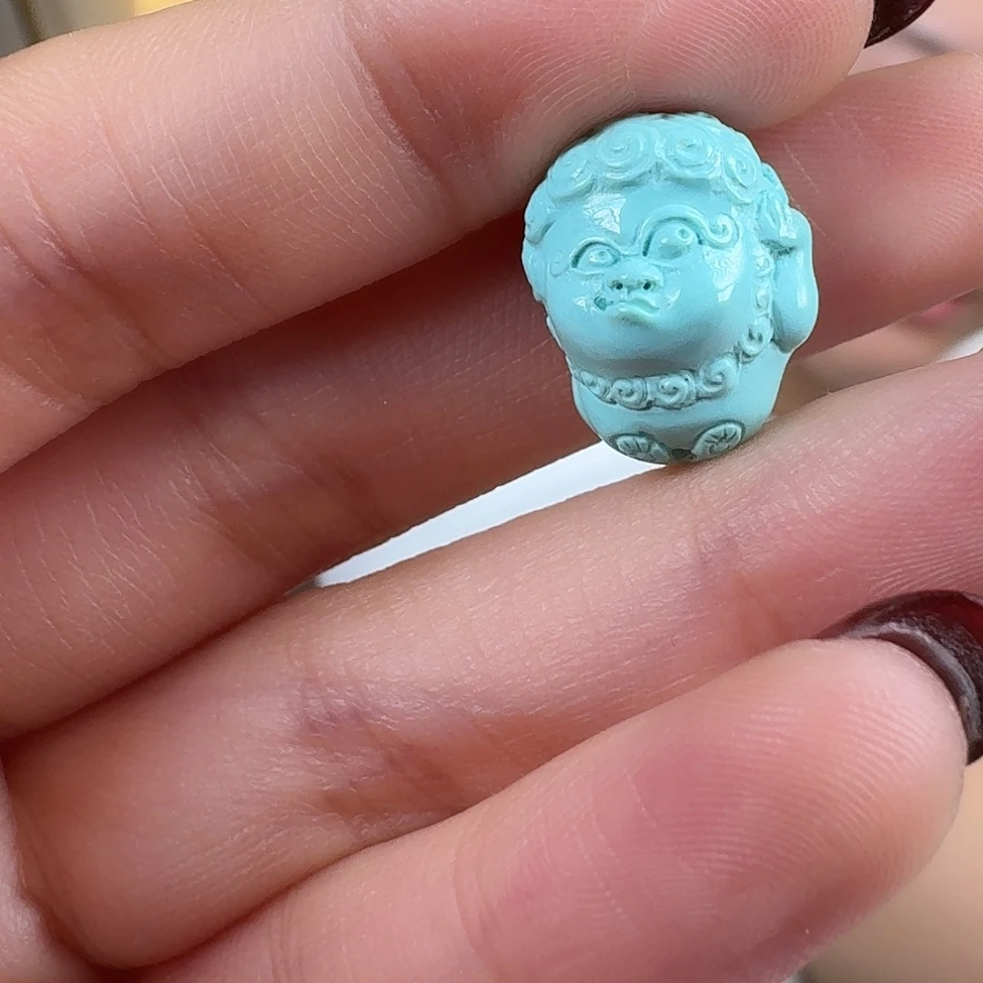 绿松石未镶嵌挂件