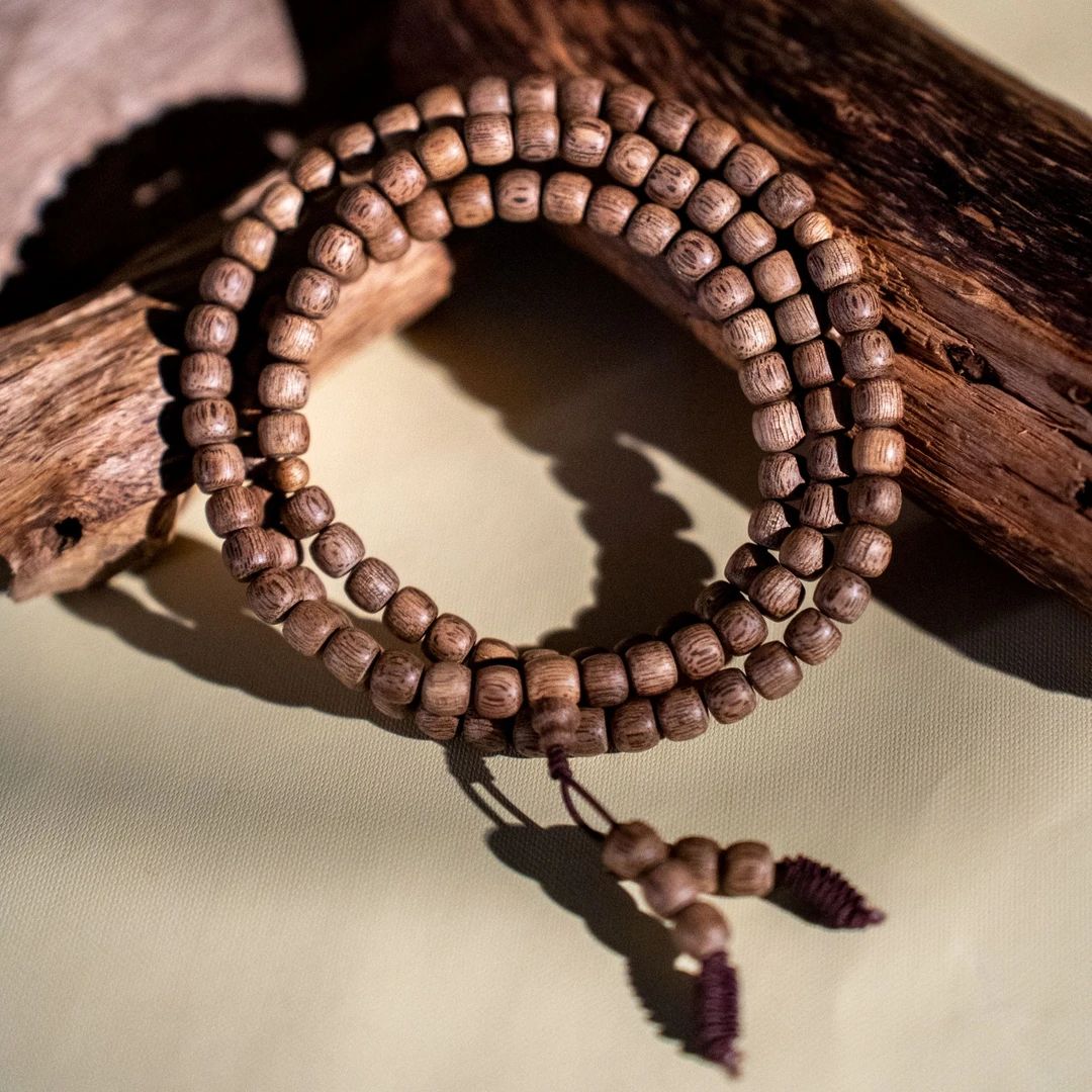 沉香【江苏工美专属】芽庄奇楠种多圈正宗沉香手串文玩-208*0713