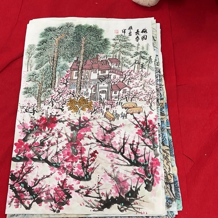 国画花鸟等多种鸟类的