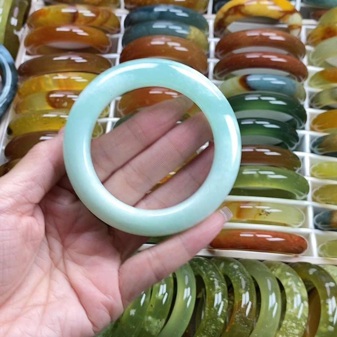 未镶嵌蛇纹石玉手镯54