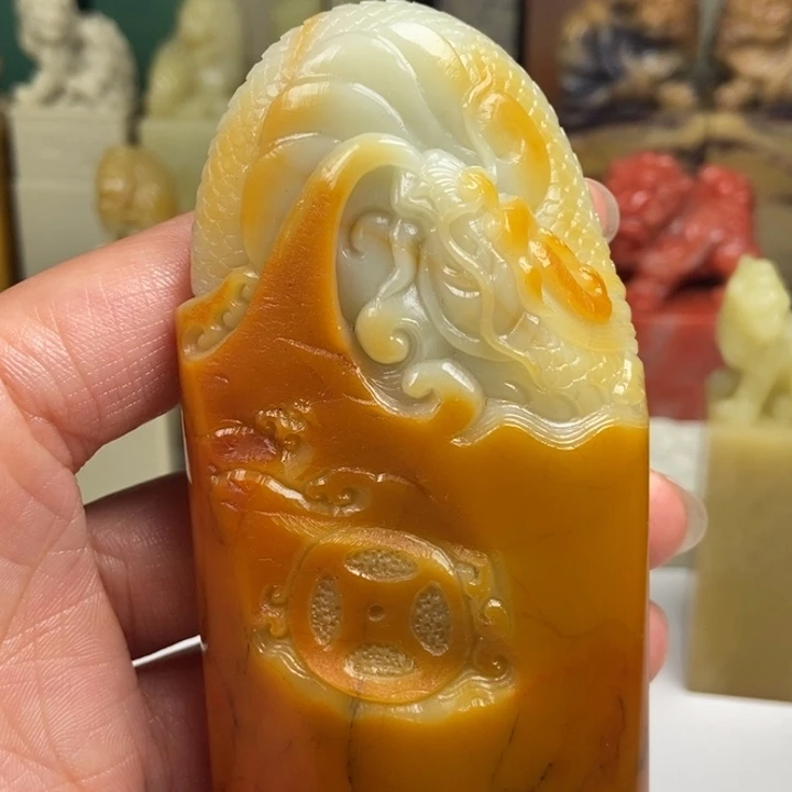 方***土青田石青田石印章