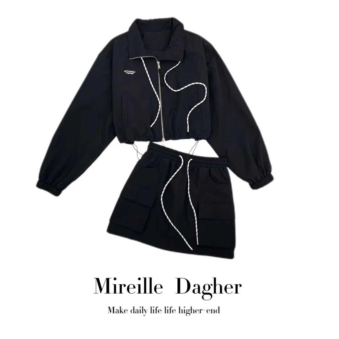 米莱Jiaer/秋季短裙卫衣套装A0011