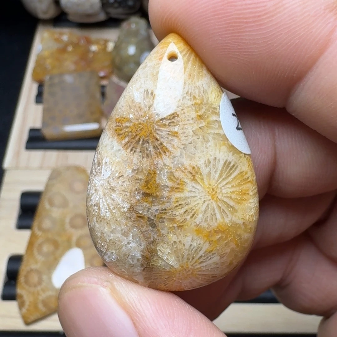 未镶嵌纯天然色有机玉石保真色硅化玉