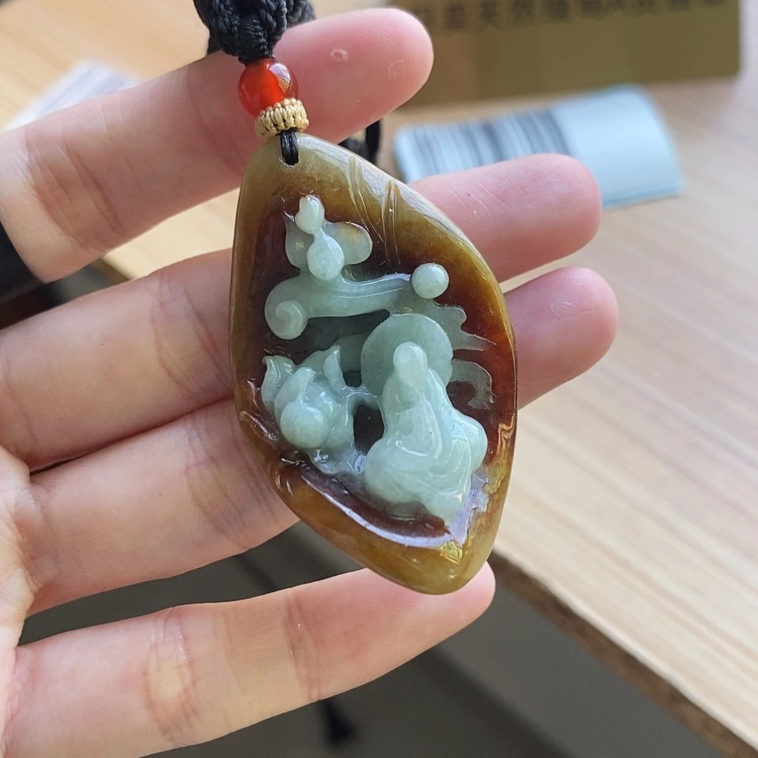 【闪购商品】颈饰未镶嵌翡翠天然缅甸A货翡翠