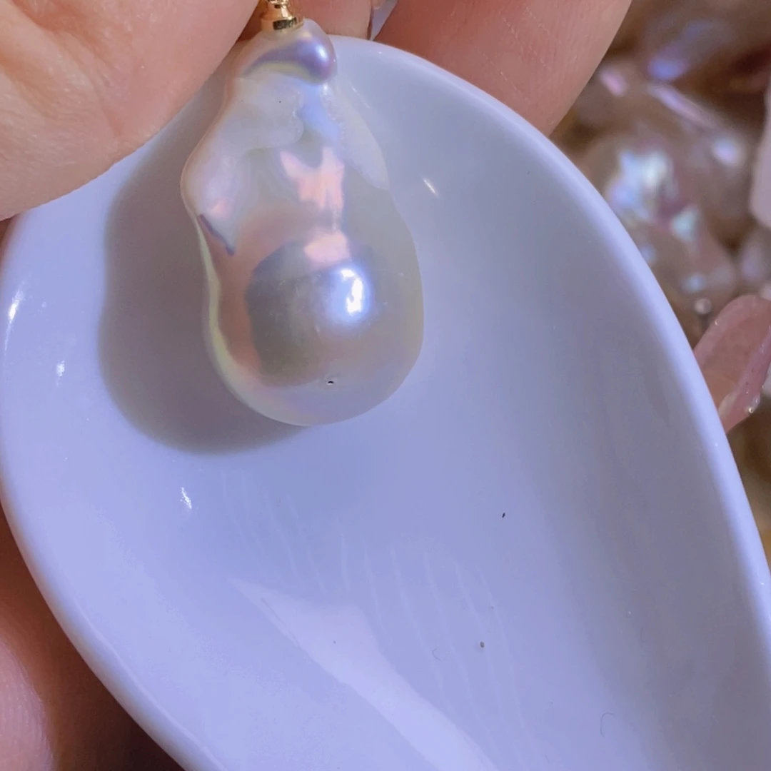 合金淡水珍珠天然淡水珍珠无染色无优化