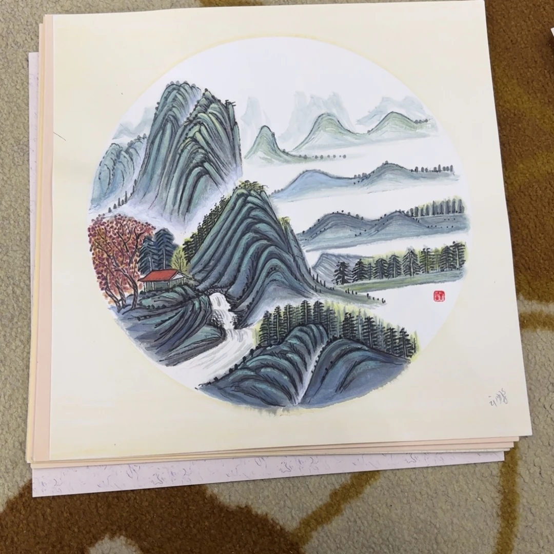 国画33-33卡纸作品艺