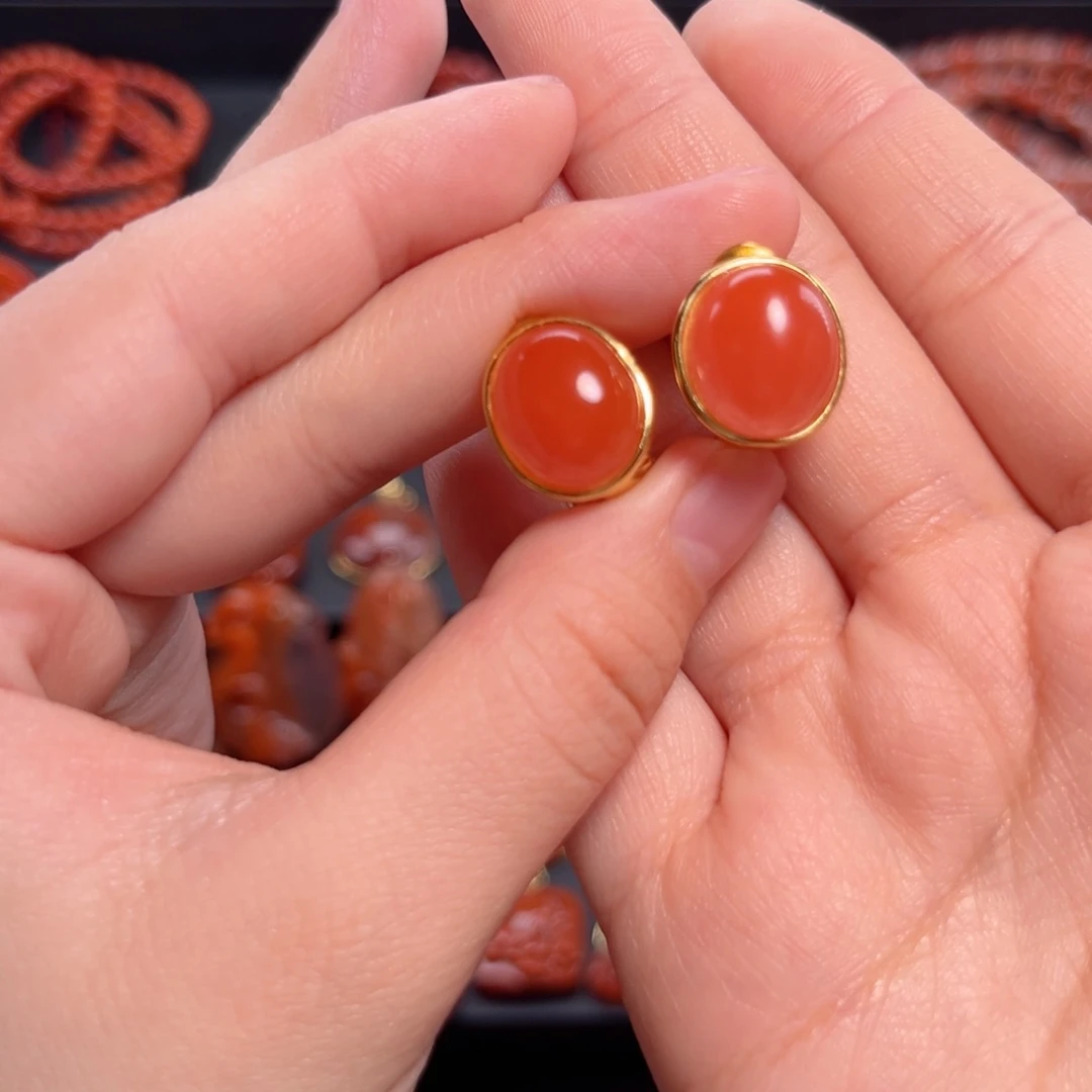 南红玛瑙南红银S925镶嵌