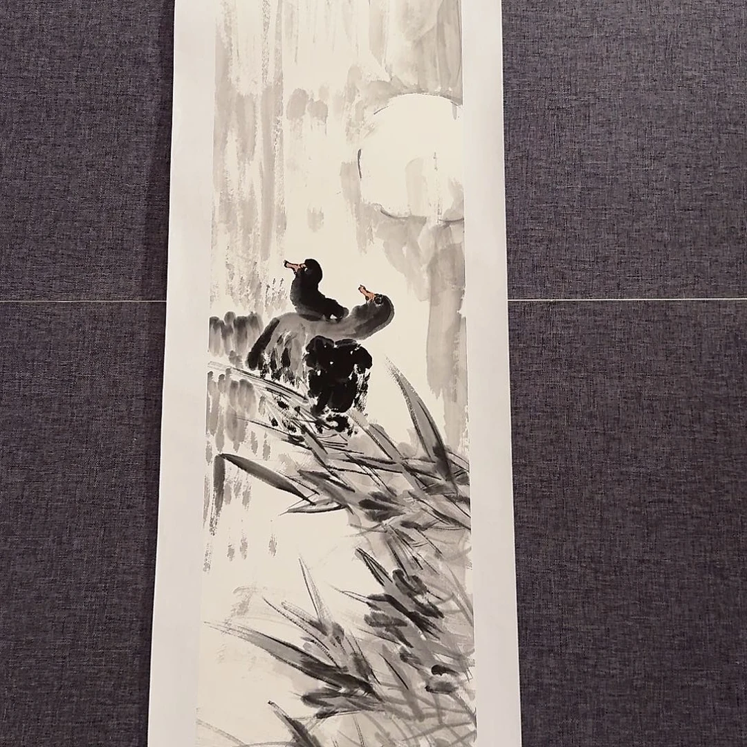 国画溥老师作品画作