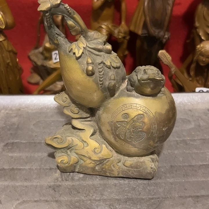 黄铜摆件，文房工艺品摆件
