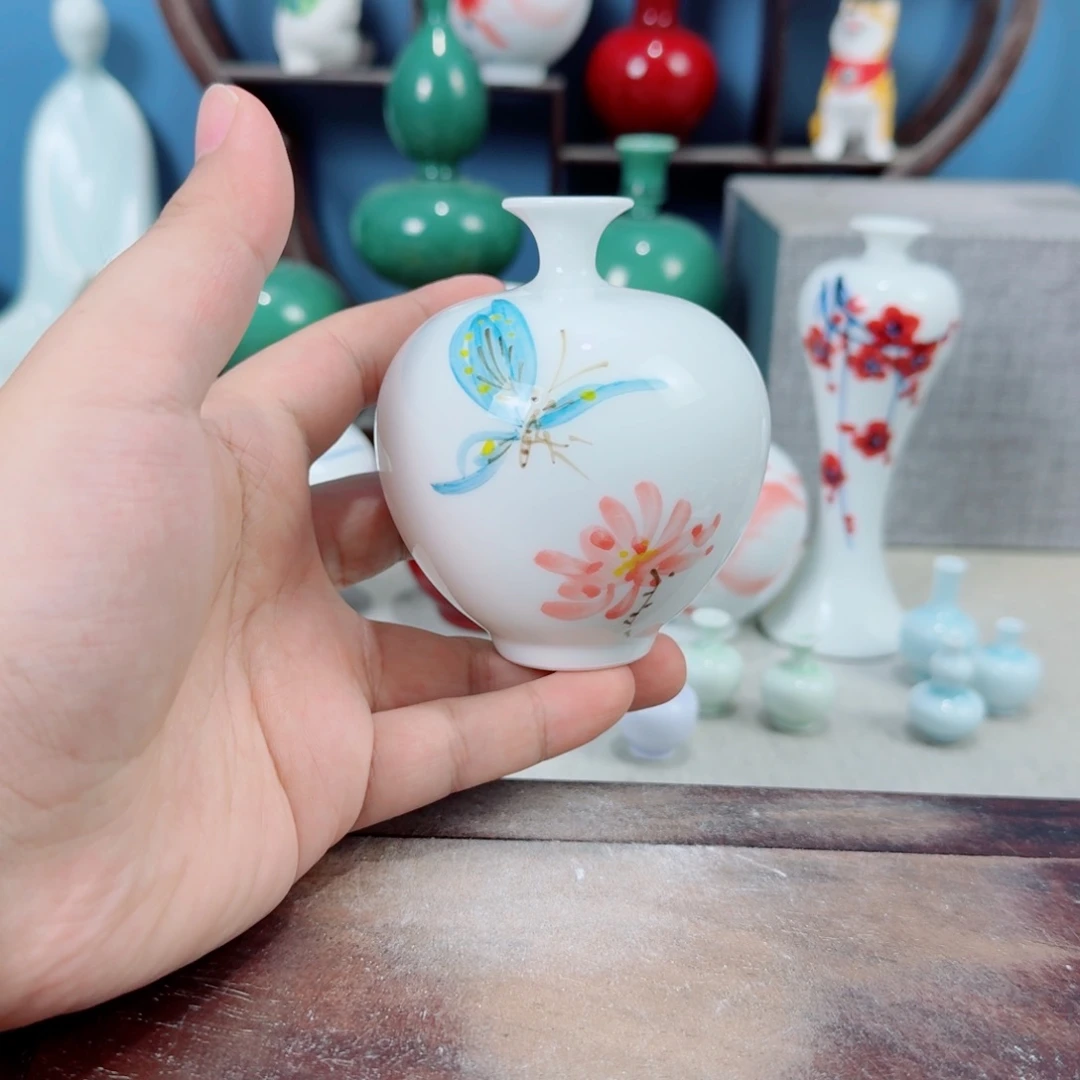 陶瓷手工小花器摆件