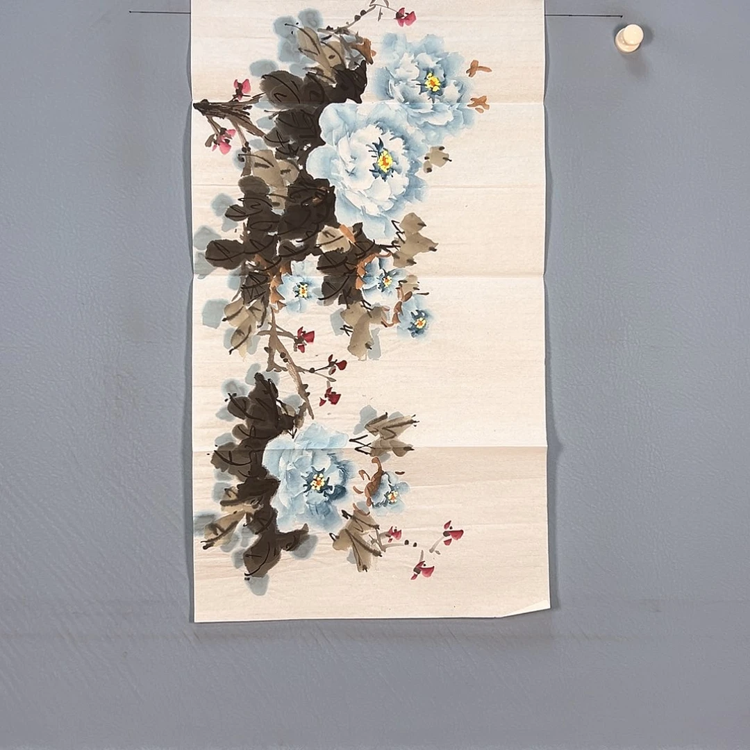 国画168 牡丹花鸟等多种图案构成一体