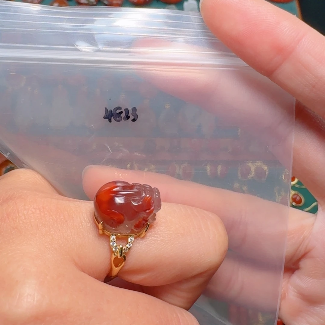 南红玛瑙南红银S925镶嵌