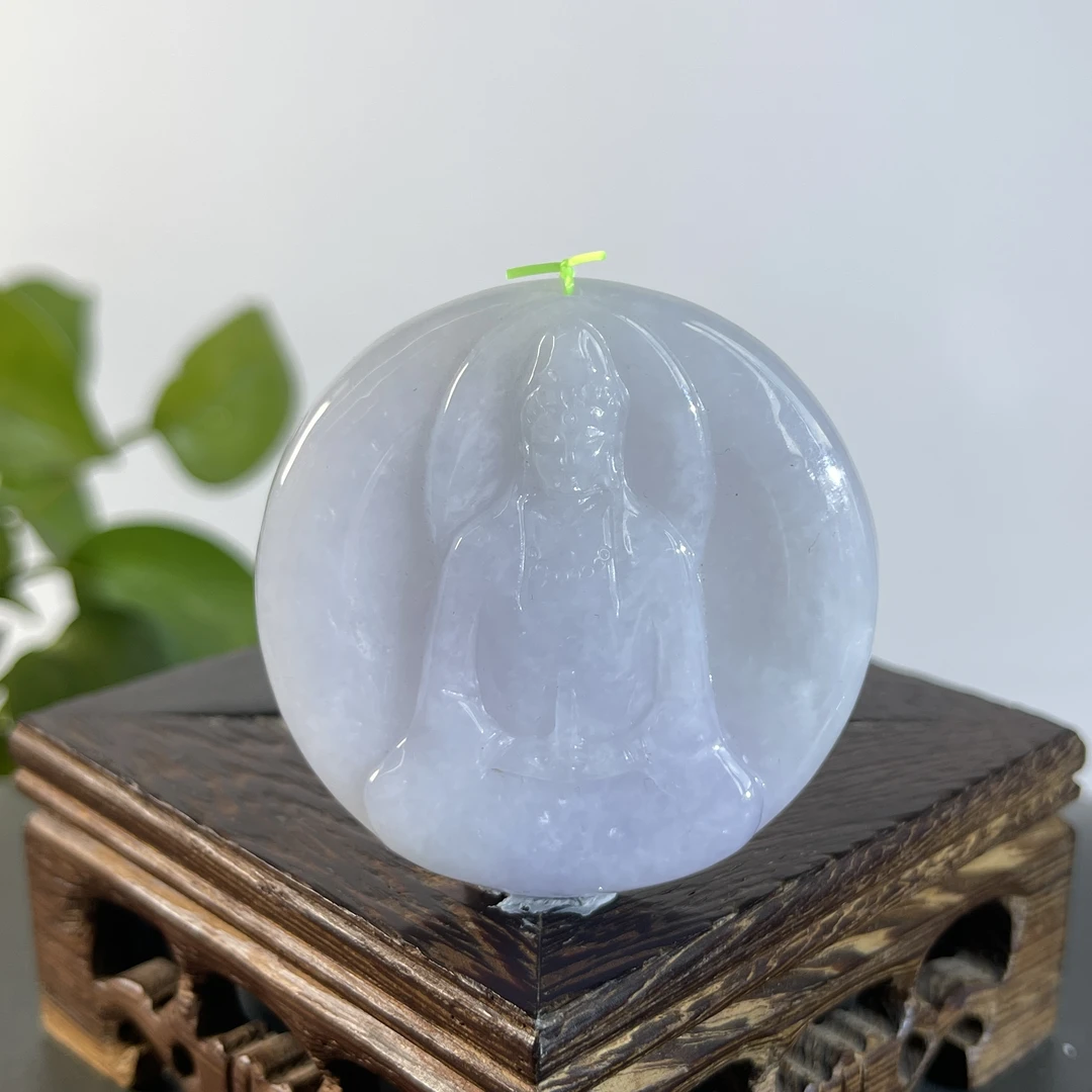 JTA23-59 天然缅甸A货翡翠 净瓶观音