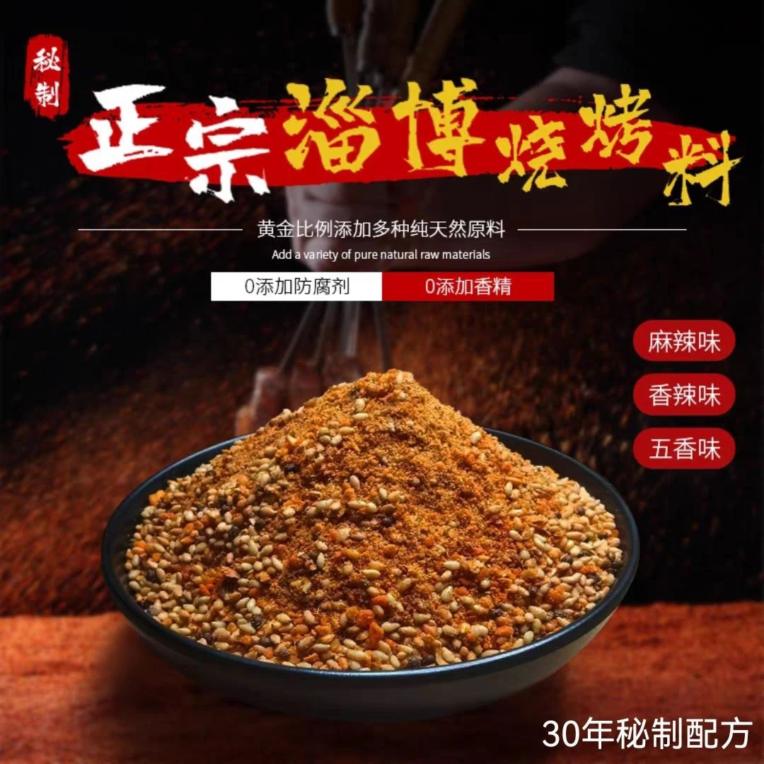淄博烧烤调料炸串烤肉撒料蘸料孜然五香香辣椒盐空气炸锅烤箱腌料