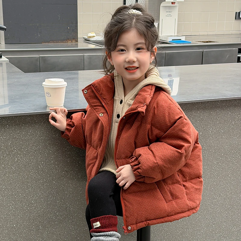 女童棉服冬装2025新款儿童加厚保暖外套洋气女宝宝冬季棉衣两件套
