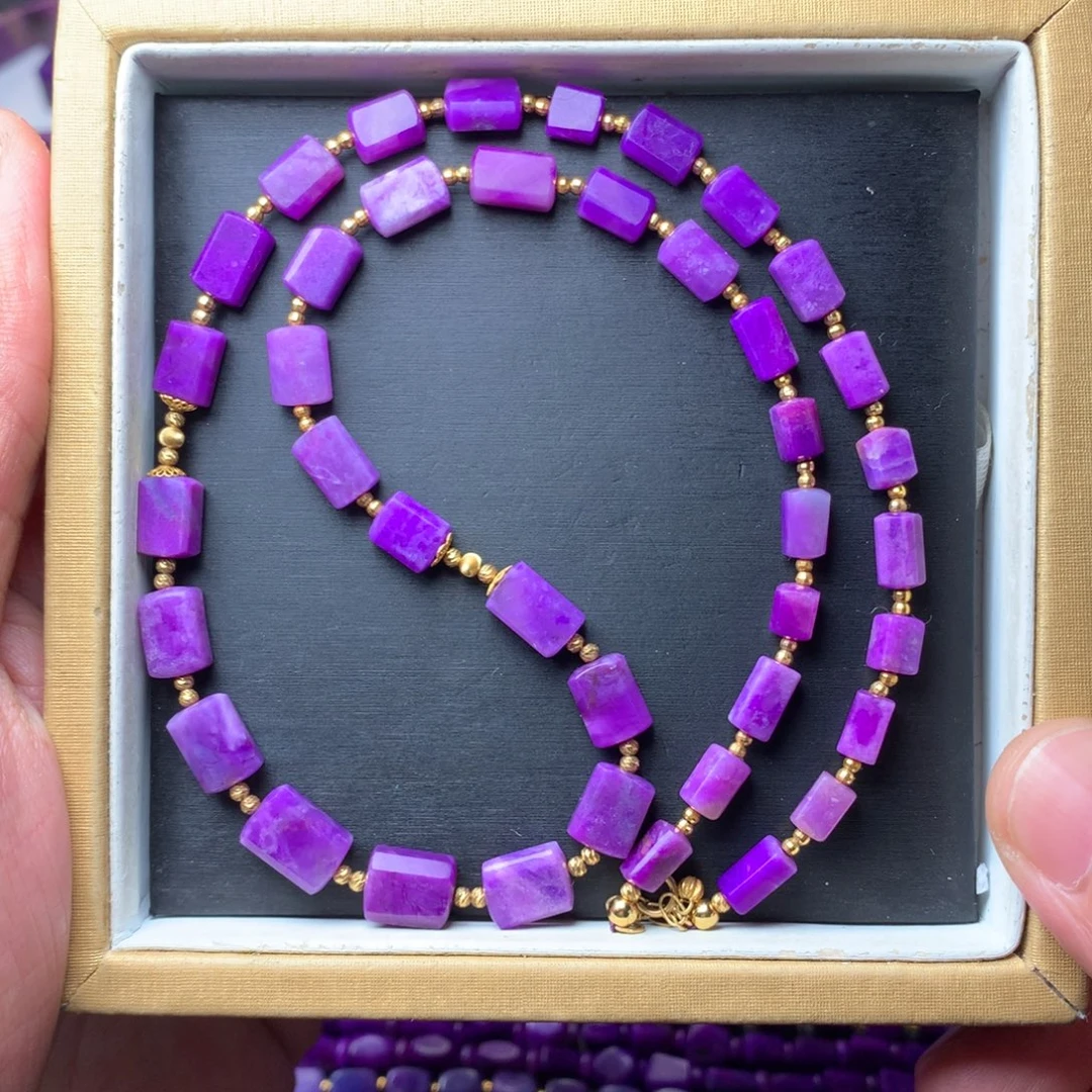 苏纪石（舒俱来）18K金镶嵌项链