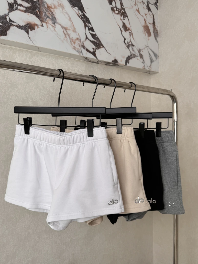 夏季女士三分裤印花高腰慵懒风直筒运动短裤