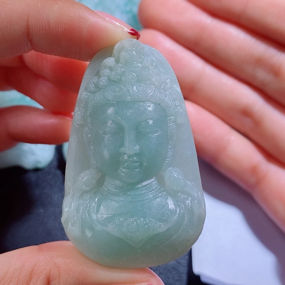 定制翡翠未镶嵌毛货不支持退货下单需确认抛光