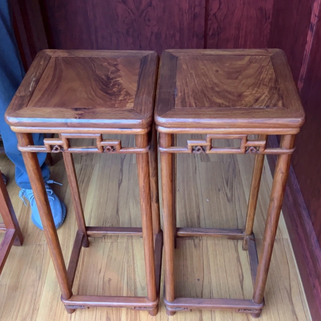 花梨木类家具Y*U一对花架70