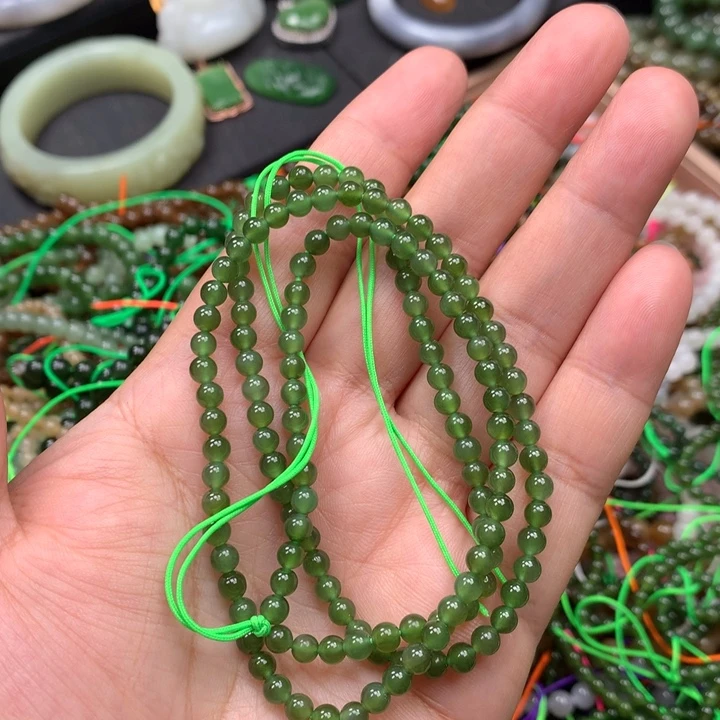 和田玉未镶嵌手链23