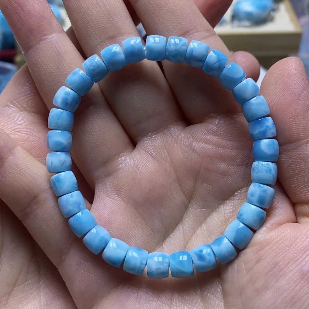 未镶嵌针钠钙石（海纹石）手链