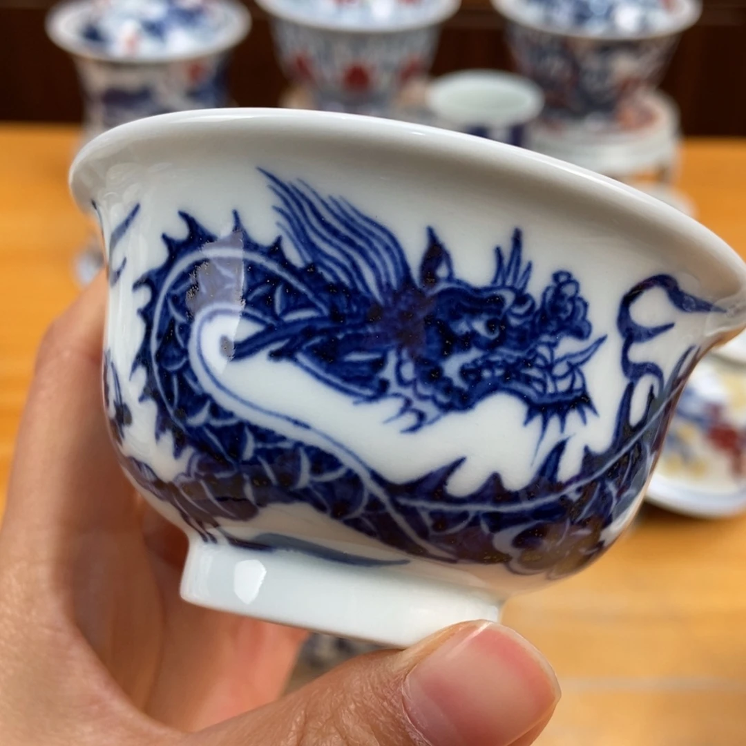 手绘现代茶具非古董