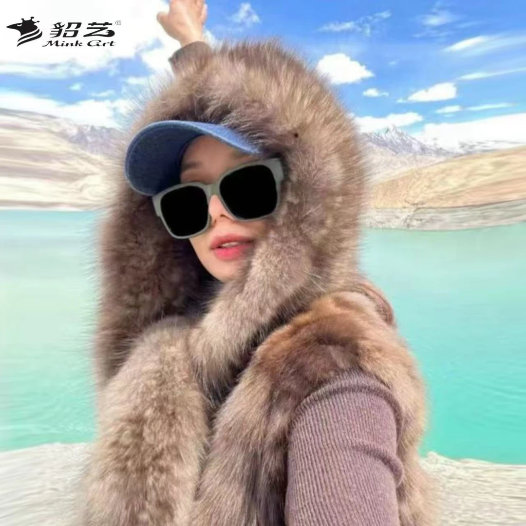 貂艺 Mink Art 6号| 【披肩马甲合集】 冬新款黑金水貂皮草大衣