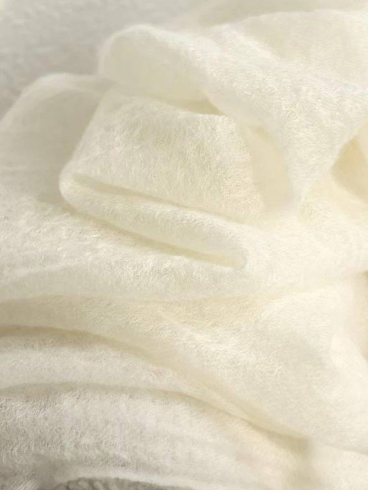 絮状不规则山羊绒 巨轻薄渐变喷绘印花围巾  大披肩春夏