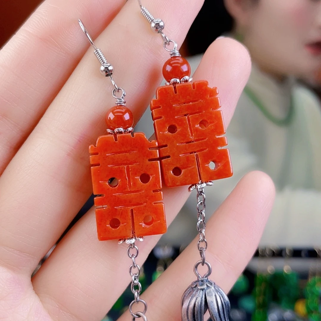 翡翠未镶嵌耳饰饰品