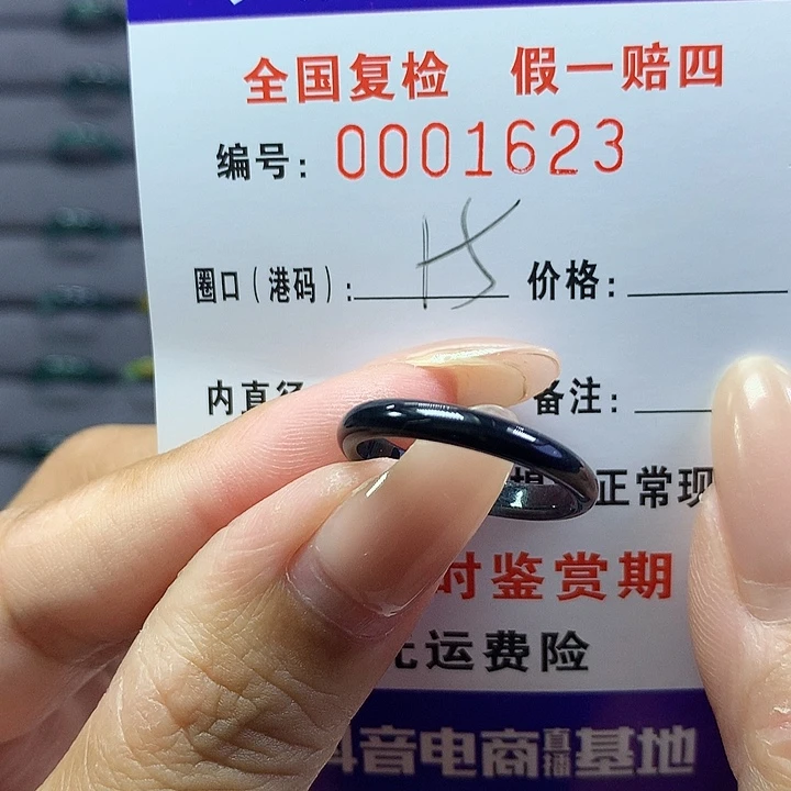 翡翠戒指未镶嵌    1623