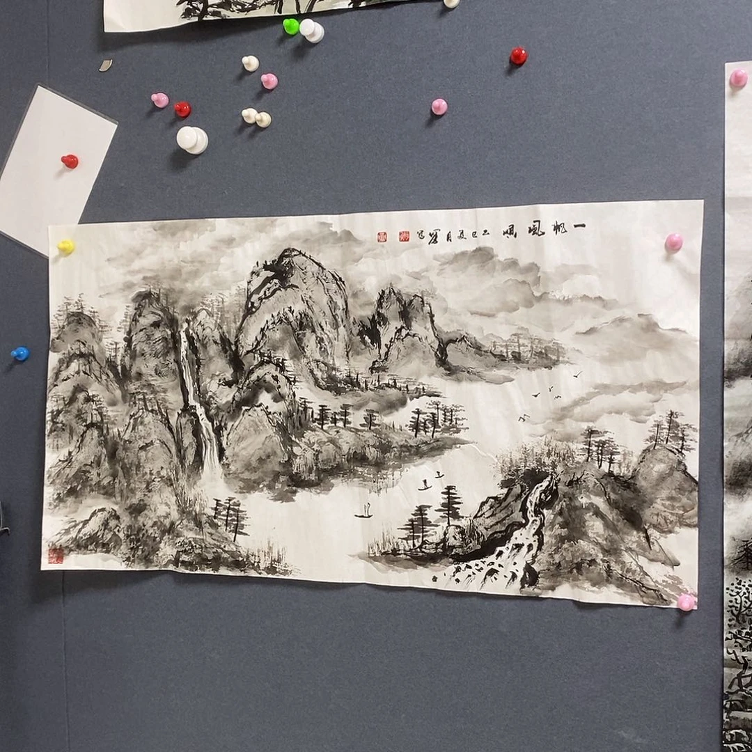 国画有****4何勇50/100手绘画芯