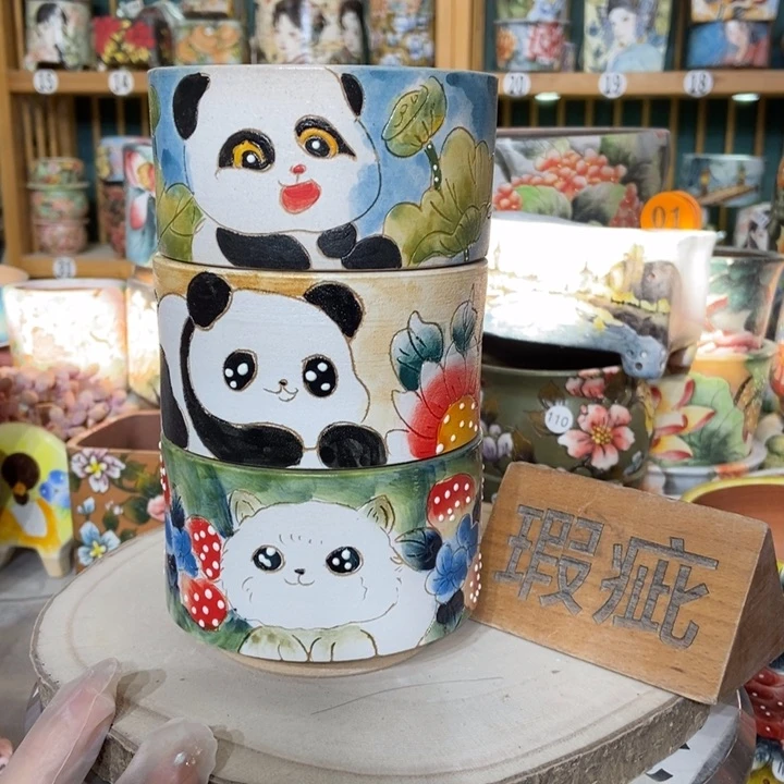 红陶景德镇艺术手绘作品