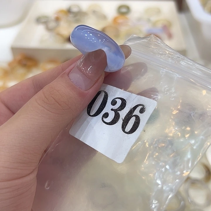 合金戒指玛瑙/玉髓36港16