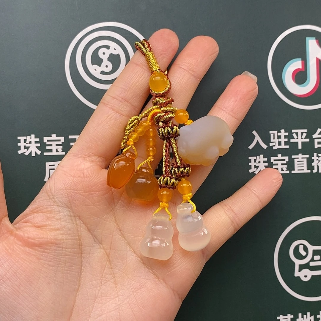 玛瑙/玉髓未镶嵌车挂